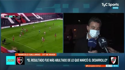 Gallardo bromeó sobre el gol de Scocco a River Gallardo bromeó sobre el gol de Scocco a River