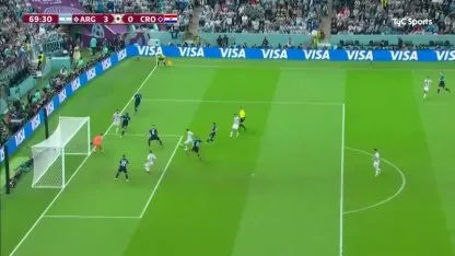Selección Argentina vs. Croacia: el gol de Julián Álvarez (3-0) Selección Argentina vs. Croacia: el gol de Julián Álvarez (3-0)
