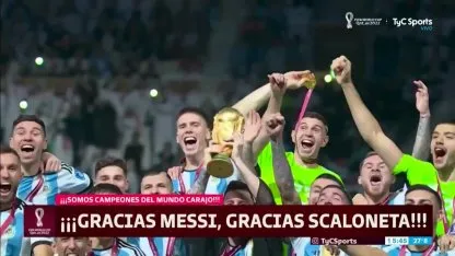 Selección Argentina: Lionel Messi levanta la Copa del Mundo Selección Argentina: Lionel Messi levanta la Copa del Mundo
