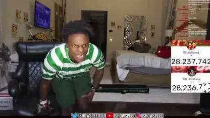 La reacción de Speed cuando CR7 lo superó en suscriptores en YT La reacción de Speed cuando CR7 lo superó en suscriptores en YT