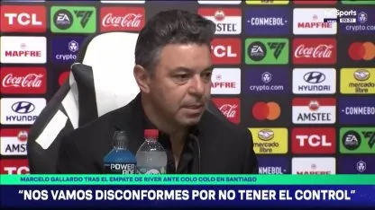 El análisis de Gallardo después del empate de River ante Colo Colo El análisis de Gallardo después del empate de River ante Colo Colo