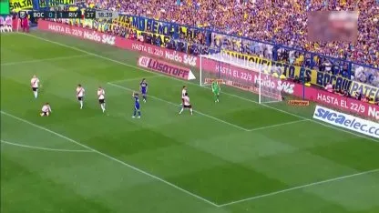 Boca vs River: Zeballos tuvo una clara, rebote y córner Boca vs River: Zeballos tuvo una clara, rebote y córner