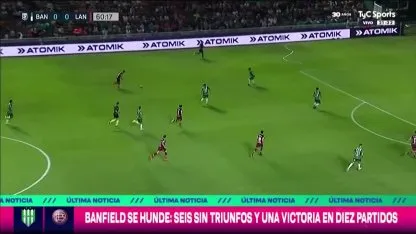 El compacto de la derrota de Banfield ante Lanús en el clásico El compacto de la derrota de Banfield ante Lanús en el clásico