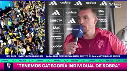 La opinión de Armani sobre los nuevos refuerzos de River La opinión de Armani sobre los nuevos refuerzos de River