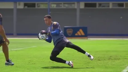El primer entrenamiento de Marchesín en Boca El primer entrenamiento de Marchesín en Boca