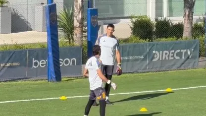 Parte de la práctica abierta de Boca Parte de la práctica abierta de Boca