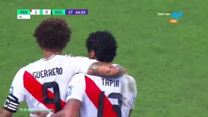 El gol de Paolo Guerrero para Perú frente a Bolivia El gol de Paolo Guerrero para Perú frente a Bolivia