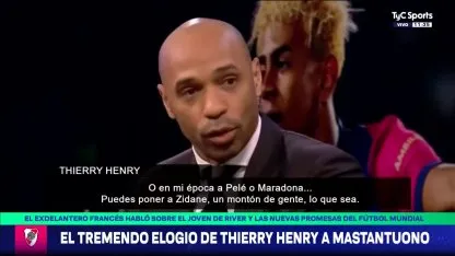 Así mencionó Thierry Henry a Mastantuono Así mencionó Thierry Henry a Mastantuono