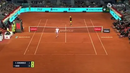 Así fue la derrota de Francisco Cerúndolo a manos de Casper Ruud en las semis del Masters 1000 de Madrid Así fue la derrota de Francisco Cerúndolo a manos de Casper Ruud en las semis del Masters 1000 de Madrid